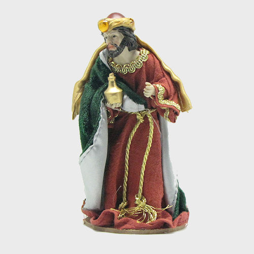 Krippenfiguren bekleidet