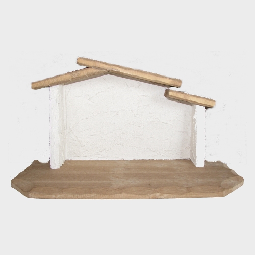 Krippenstall Hl. Familie für 10-12cm große Krippenfiguren