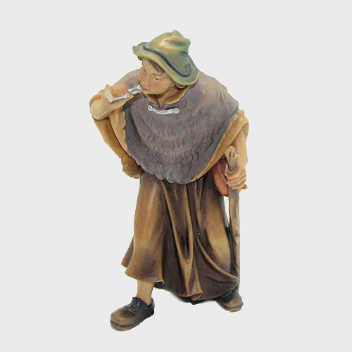 Kostner 078 Krippenfigur Hirte mit Horn