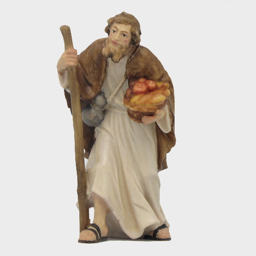 Rainell 084 Krippenfigur Hirte mit Obst
