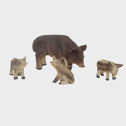 Krippenfiguren Wildschweine