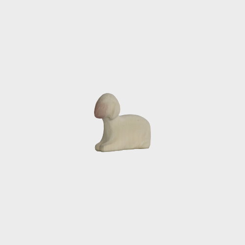 Aram 2303 Schaf liegend farbig Krippenfigur