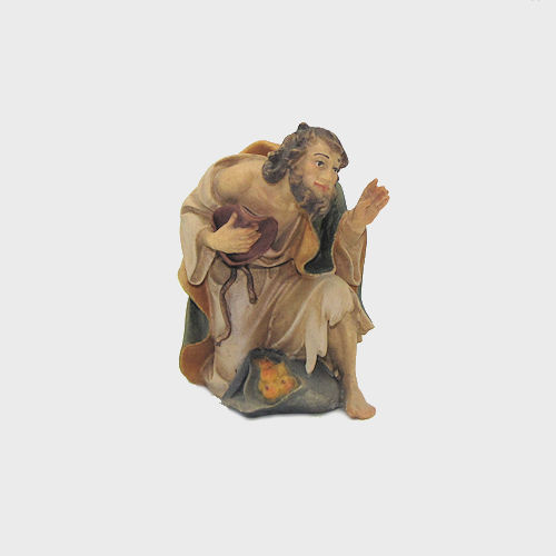 Nazareth Krippenfigur Hirte kniend mit Obst