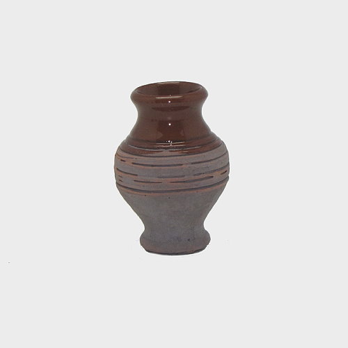 Krippendekoration Tonkrug glasiert 4,4cm hoch