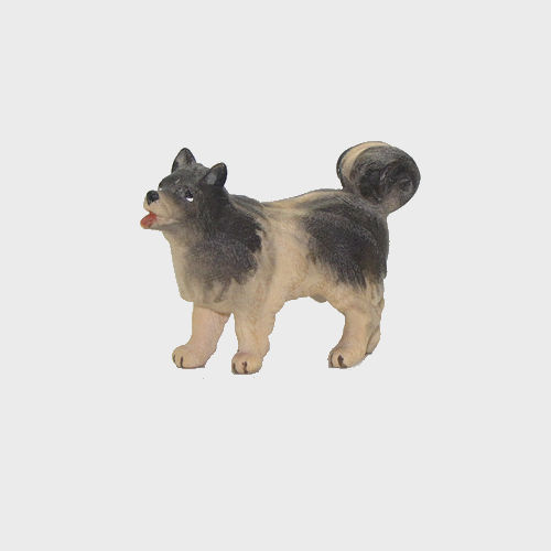 Advent 156 Krippenfigur aus Eschenholz Hund Spitz