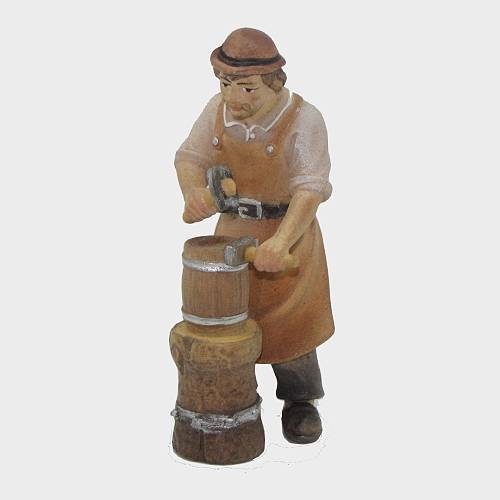 Zirbel 020 Krippenfigur aus Zirbelholz Fassbinder