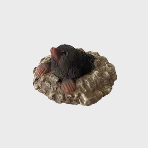 Krippenfigur Maulwurf aus Kunstharz
