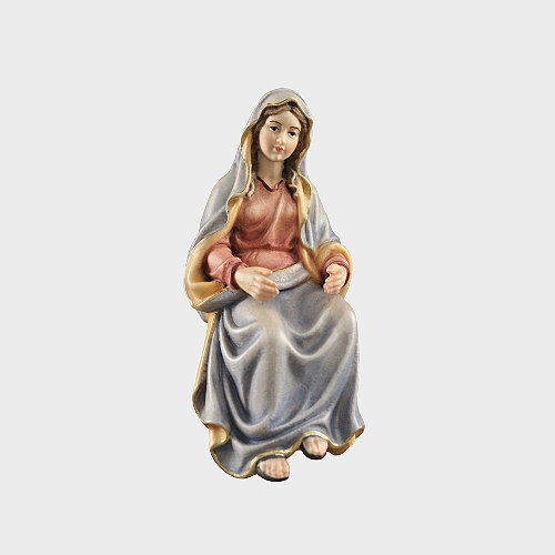 Kostner Krippenfigur Maria Nummer 632, holzgeschnitzt und bemalt