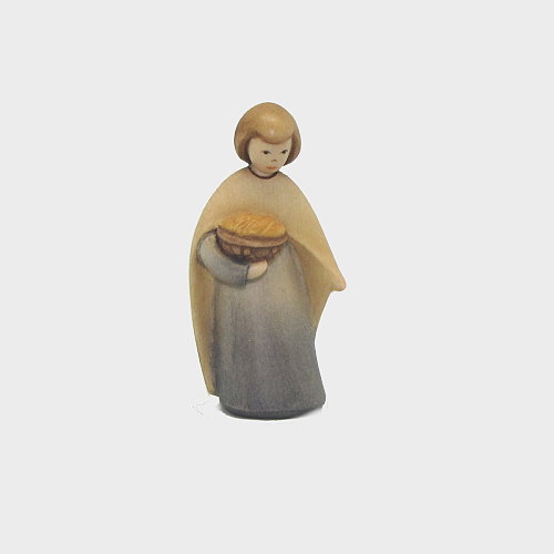 Krippenfigur Bub mit Brotkorb Leonardo 910016