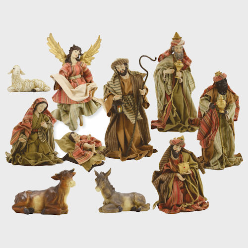 Krippenfiguren bekleidet Orientalisch