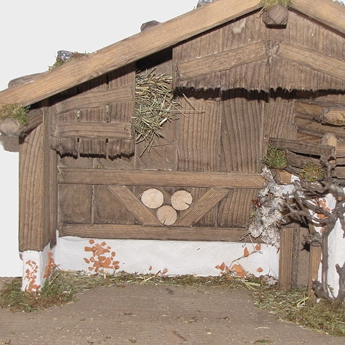 Krippe / Krippenstall Grainau für 11-14cm große Krippenfiguren