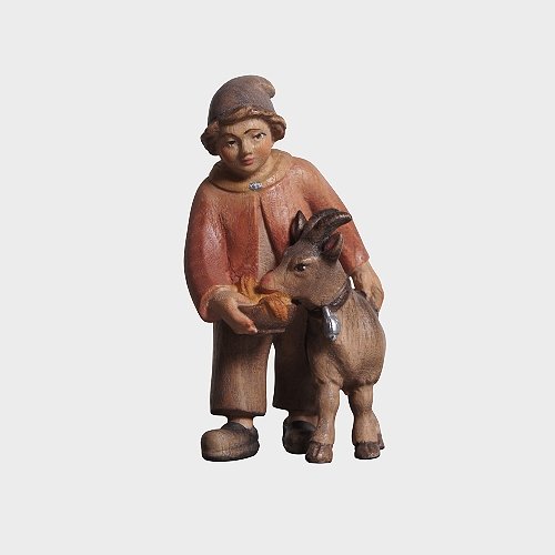 PEMA 022 Krippenfigur Bub mit Ziege