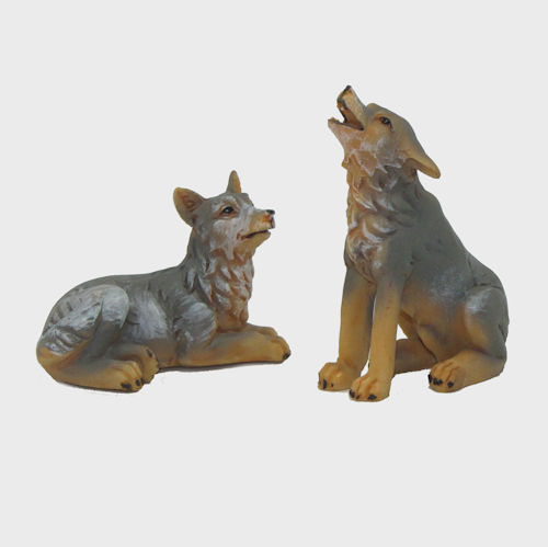 Krippenfigur Wolf