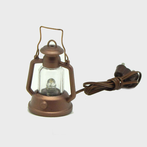 Petroleum Laterne aus Kunststoff kupferfarben 4cm hoch