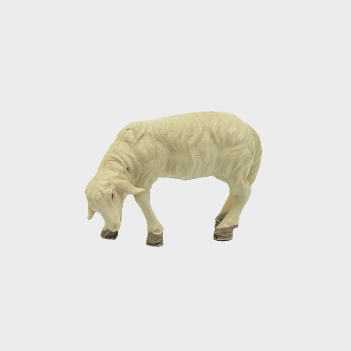 Krippenfigur Schaf äsend