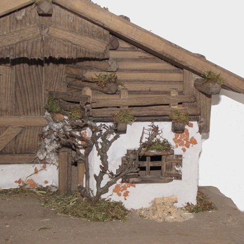 Krippe / Krippenstall Grainau für 11-14cm große Krippenfiguren