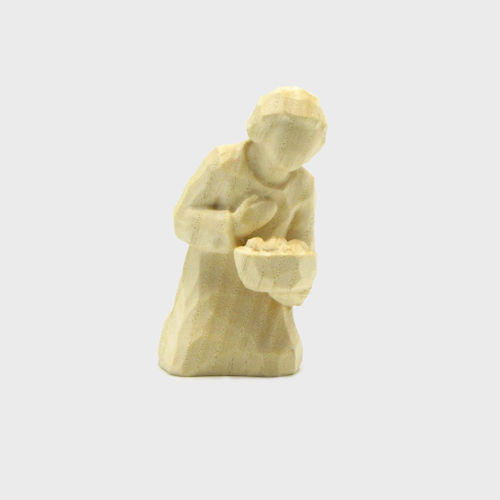 Anna 8120 Krippenfigur Hirte kniend natur
