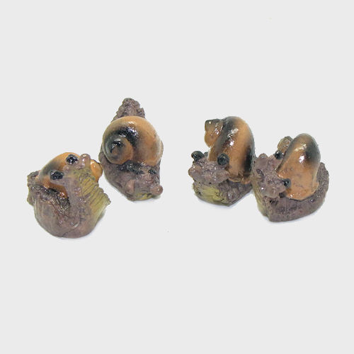 Krippenfigur Schnecken im Set 4-teilig 2cm lang