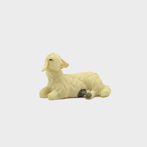 Krippenfigur Schaf liegend