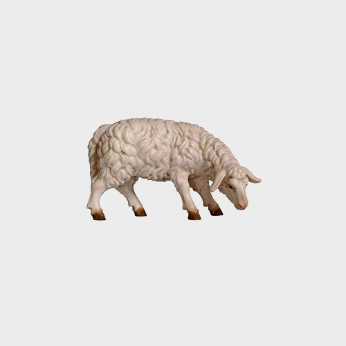 Rainell 257 Krippenfigur Schaf äsend rechtsschauend