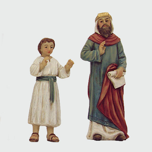 Passionsfiguren Der 12-jährige Jesus im Tempel 9cm