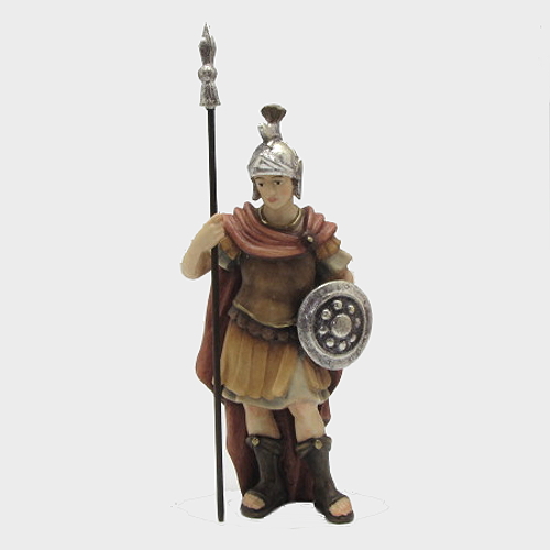 Kostner Krippenfigur Römischer Soldat Nummer 88, holzgeschnitzt und bemalt