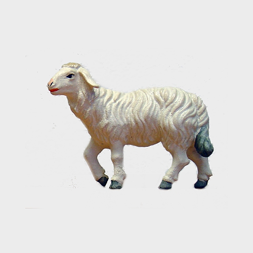 Krippenfigur Zirbel 259 Schaf stehend Kopf hoch