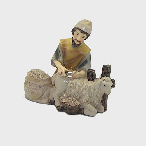 Krippenfigur Schafscherer