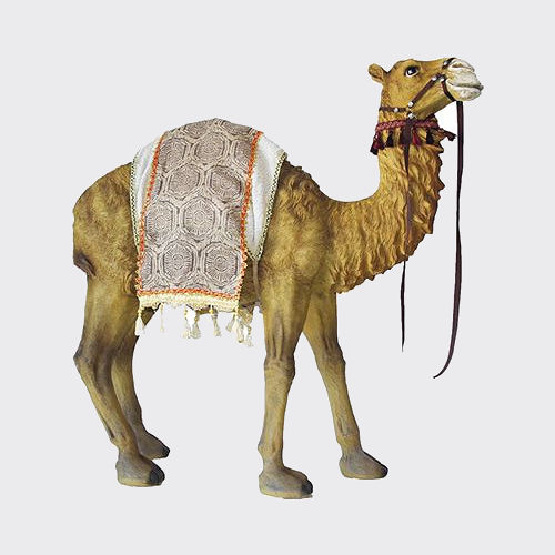 Krippenfigur Kamel mit Decke