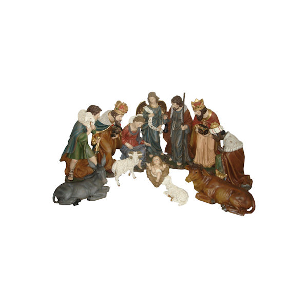 Krippenfiguren aus Kunstharz für die Weihnachtskrippe