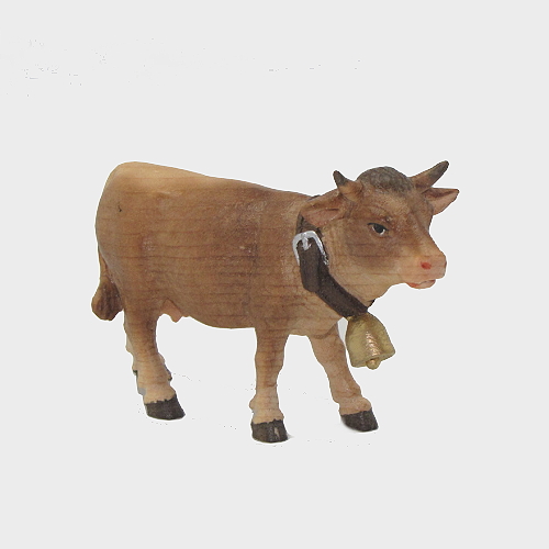 Zirbel 042 Krippenfigur aus Zirbelholz Kuh