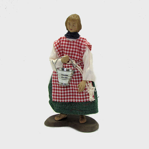 Krippenfigur RUCO 22-16 Mädchen mit Eimer 22cm, Ausstellungsstück