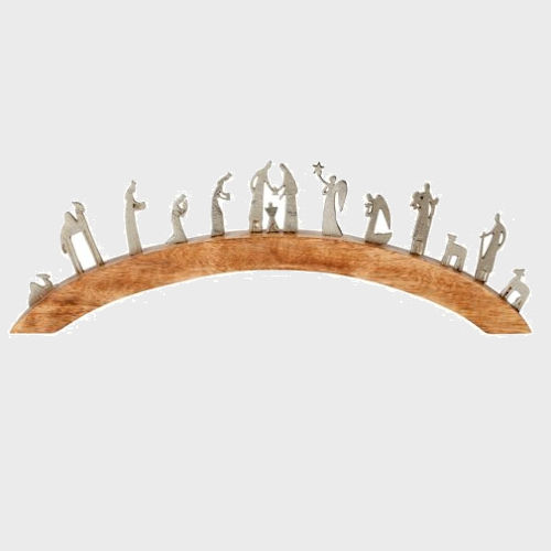 Krippenbogen aus Mangoholz aus dem Hause Enesco 45cm