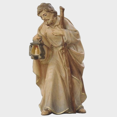 Krippenfigur Zirbel 001 Heiliger Josef