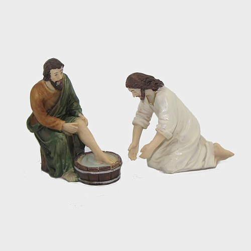 Passionsfiguren Fußwaschung 9cm