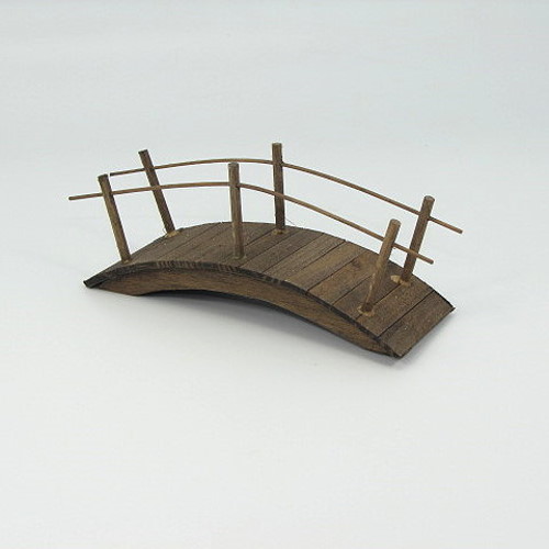 Krippendekoration Brücke aus Holz 10cm lang