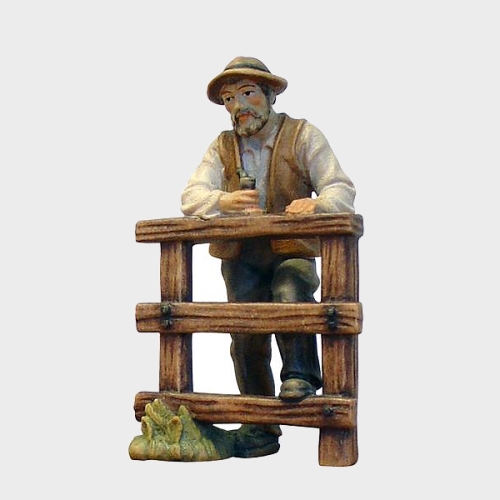 Rainell 022 Krippenfigur Hirt am Zaun