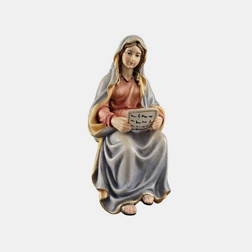Kostner Krippenfigur Holzträgerin Nummer 66, holzgeschnitzt und bemalt