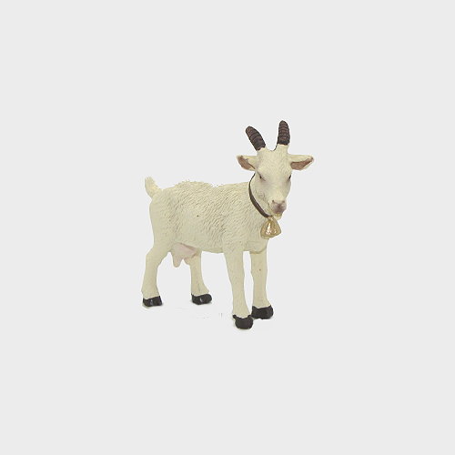 Krippenfigur Ziege weiß