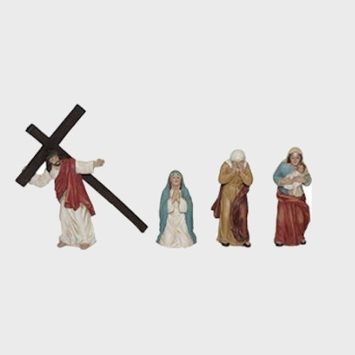 Passionsfiguren Jesus und Frauen von Jerusalem