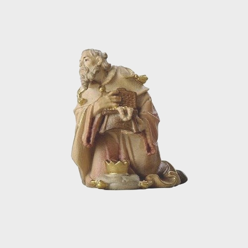 Krippenfigur Zirbel 011 König kniend