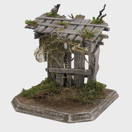 Krippe / Krippenstall Wemberg 26cm hoch für 11-13cm Krippenfiguren