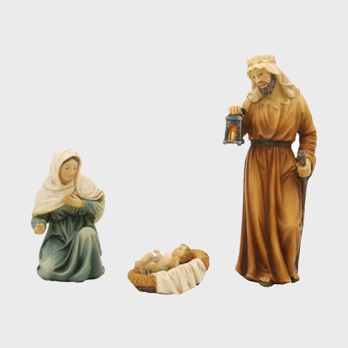 Hlg. Familie 3-teilig Krippenfiguren aus Kunstharz 24cm