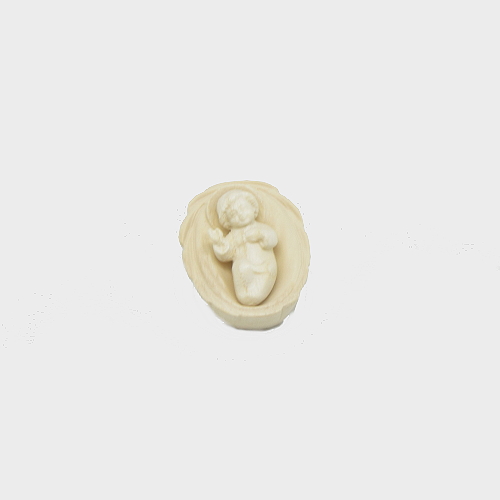 PEMA 004 natur Krippenfigur Jesukind lose mit Wiege