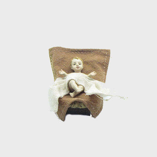 Krippenfiguren bekleidet