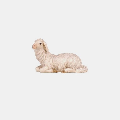 Rainell 252 Krippenfigur Schaf liegend linksschauend