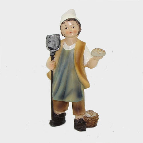 Krippenfigur Bäckerjunge