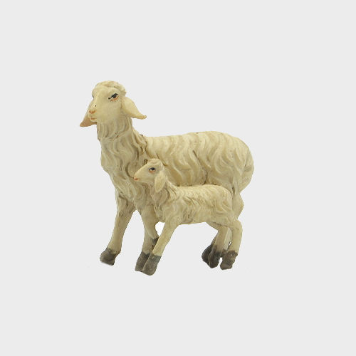 Krippenfigur Doppelschaf für 10-13cm große Krippenfiguren