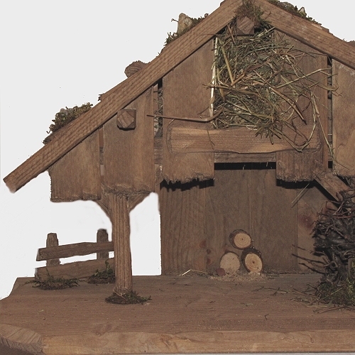 Krippe / Krippenstall Bozen für 10-12cm große Krippenfiguren