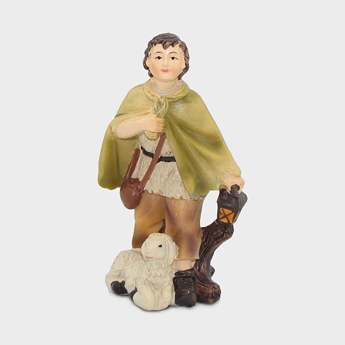 Krippenfigur Schäfer mit Laterne